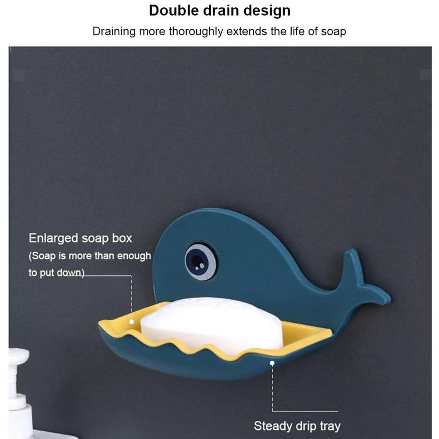4747 Fish Shape Soap Dish Adhesive Waterproof Wall Mounted Bar Soap Dish Holder (Pack of 2Pc) 4747 Fish Shape Soap Dish Adhesive Waterproof Wall Mounted Bar Soap Dish Holder (Pack of 2Pc)